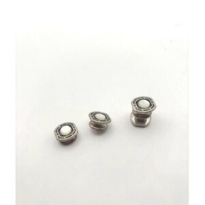 Vintage B&W Co Patd 1923 Mother of Pearl Dress Studs Set Antique Art Deco